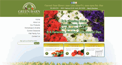 Desktop Screenshot of greenbarngardencenter.com